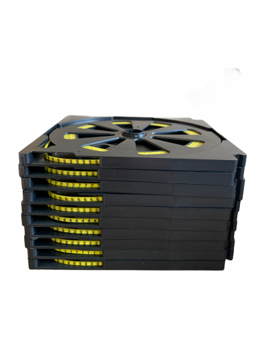 BAGUE TC 09 J/N DE 0 A 9  JAUNE...