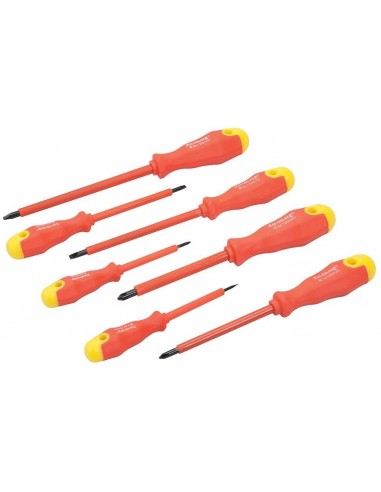 JEU DE 6 TOURNEVIS ISOLES 1000 V PRO