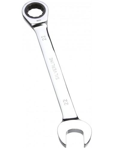 CLE MIXTE DROITE A CLIQUET 22mm