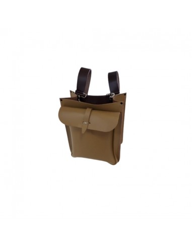 SACOCHE 2 POCHES EN CUIR VERITABLE...