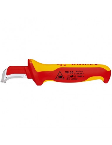 COUTEAU AVEC GUIDAGE ISOLE 1000V KNIPEX 