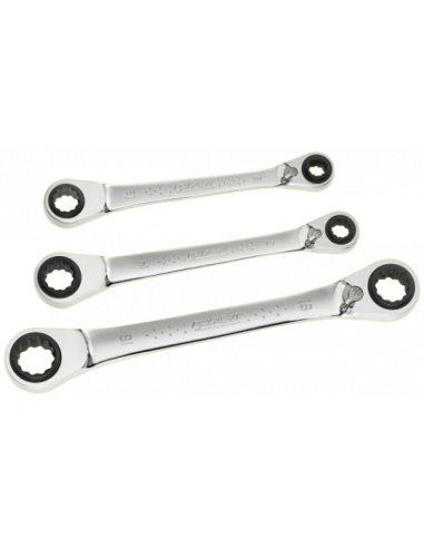 JEU DE 3 CLE MIXTE A CLIQUET 4 EN 1...