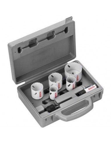 COFFRET 6 SCIE TREPAN HSS B METAL + 2...