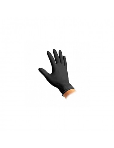 GANTS JETABLES EN NITRILE NOIRS NON...
