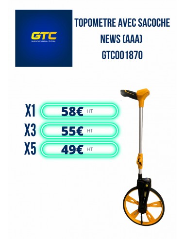 TOPOMETRE AVEC SACOCHE NEWS (AAA)