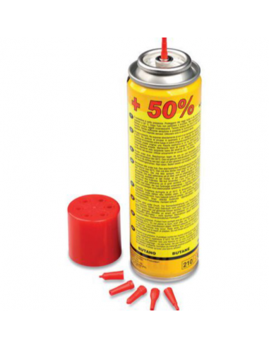RECHARGE GAZ BRIQUET 150ML+6 ADAPTATEUR