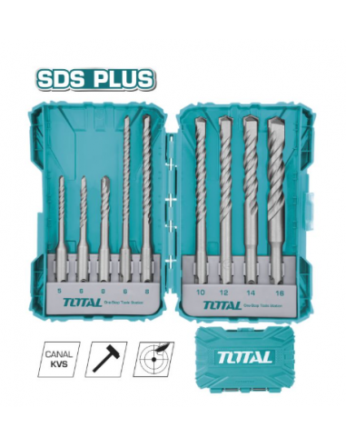 COFFRET DE 9 FORET SDS PLUS BETON TOTAL