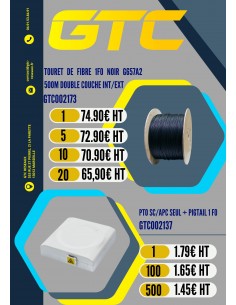 TOURET DE FIBRE 1FO NOIR...
