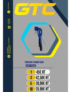 CERCLEUSE A CLIQUET BLEUE