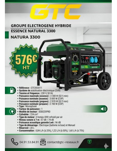 GROUPE ELECTROGENE HYBRIDE ESSENCE...