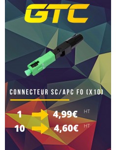 CONNECTEURS RAPIDES SC/APC...