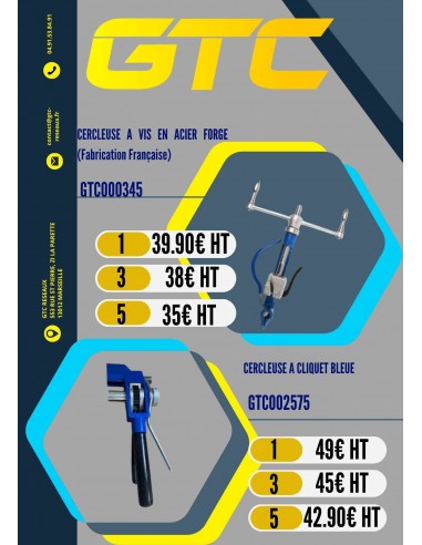 CERCLEUSE A CLIQUET BLEUE