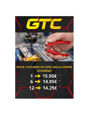 PINCE COUPANTE DE COTE 160mm KNIPEX
