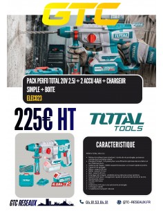 PACK PERFO TOTAL 20V 2.5J +...