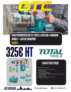 PACK PERFORATEUR 20V 4.5 J...