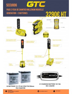 PACK 2 FEUX DE CHANTIER...